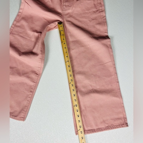 BCBGeneration High Rise Cropped Wide-Leg Jeans in Rose Smoke Size 27 NWOT - Picture 7 of 10